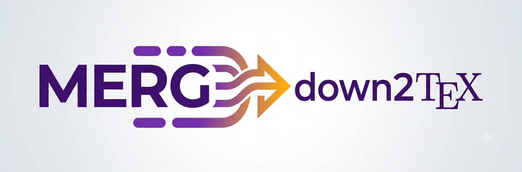 MergDown2TeX Logo